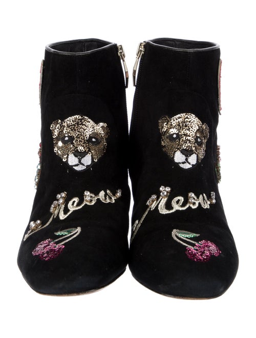 Kate Spade New York Suede Graphic Print Boots