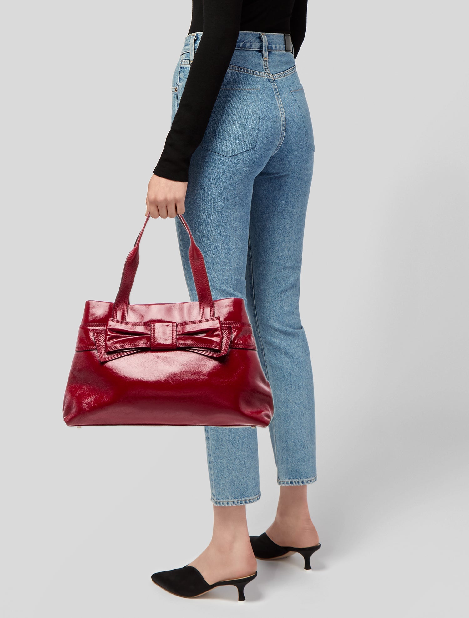 アニヤハインドマーチ Smily Featheight Ebury Anya Hindmarch Ebury Maxi Featherweight Smiley Tote - Grey