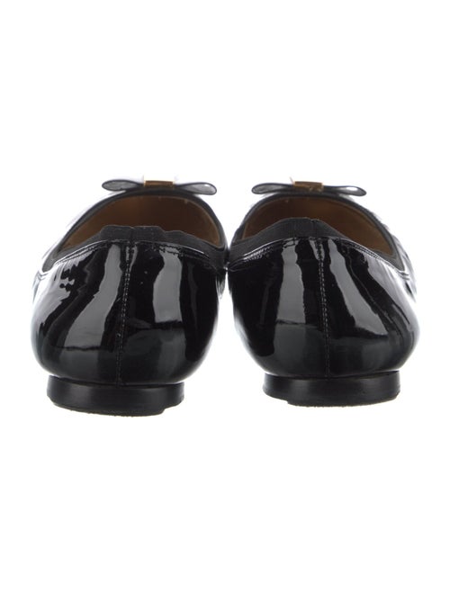 Kate Spade New York Patent Leather Bow Accents Ballet Flats