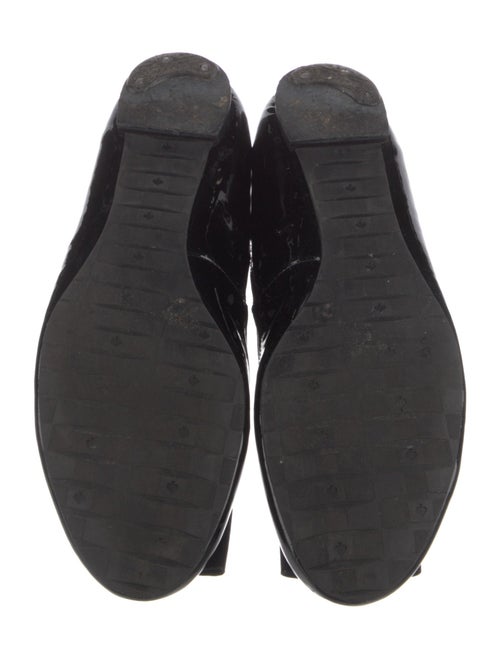 Kate Spade New York Patent Leather Bow Accents Ballet Flats