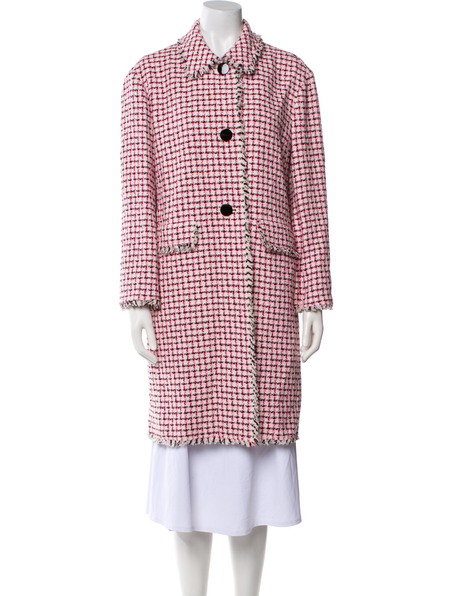 Kate Spade New York Tweed Pattern Coat