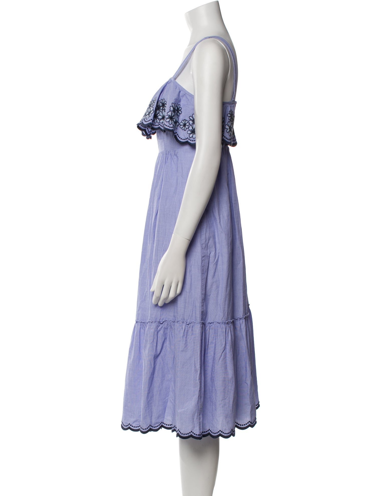 Kate Spade New York Square Neckline Midi Length Dress