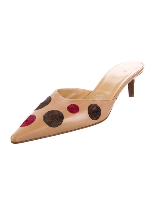 Kate Spade New York Leather Polka Dot Print Mules