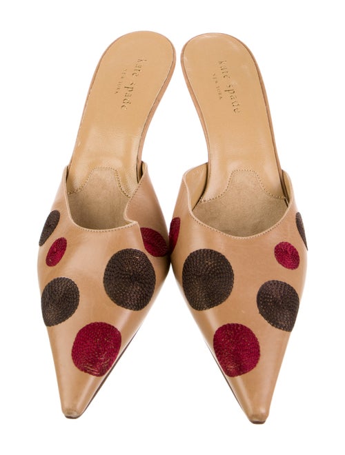 Kate Spade New York Leather Polka Dot Print Mules