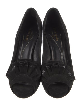 Kate Spade New York Suede Sequin Embellishments Pumps