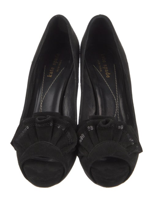 Kate Spade New York Suede Sequin Embellishments Pumps