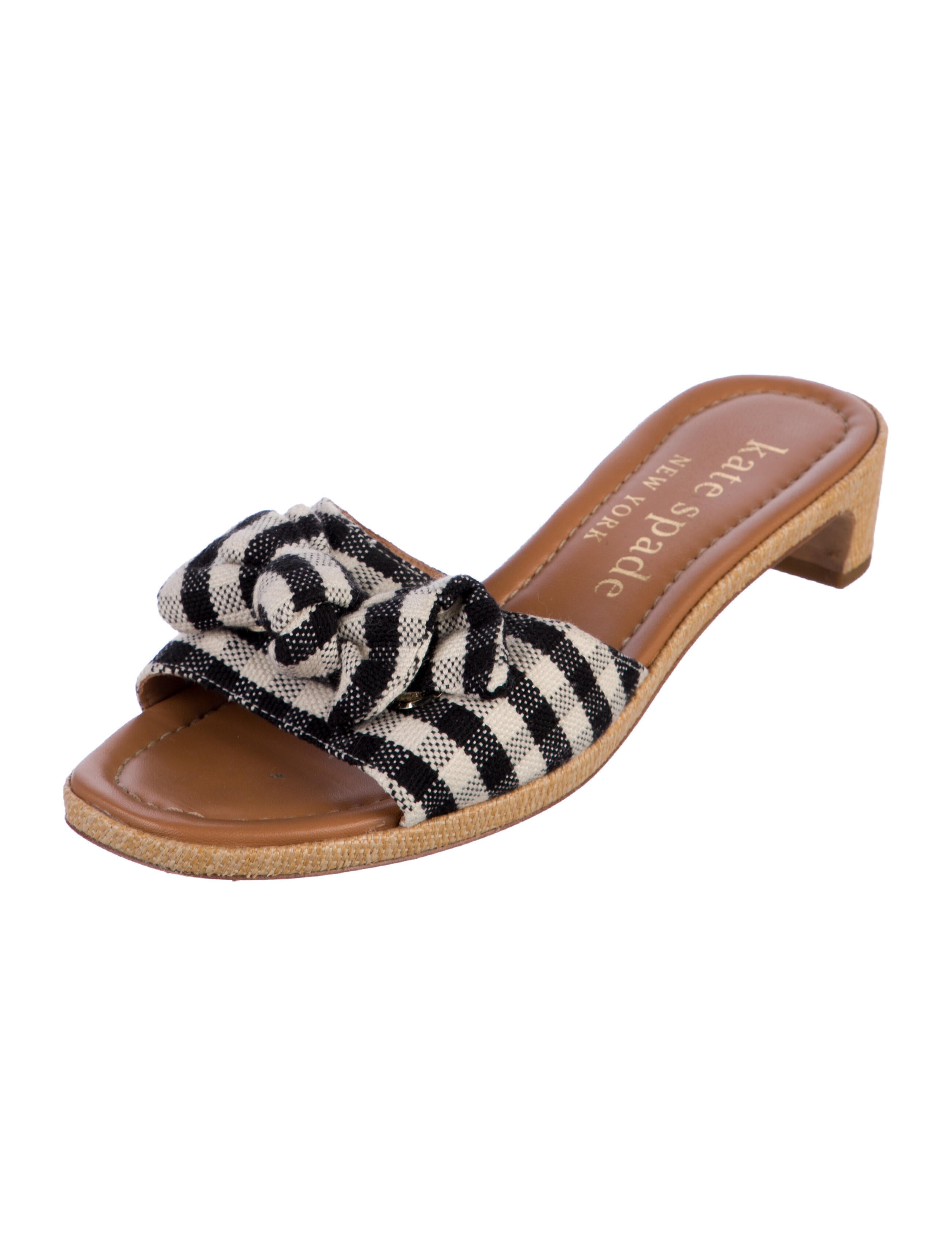 Kate Spade New York Canvas Patterned Slides
