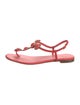 Kate Spade New York Leather Beaded Accents T-Strap Sandals