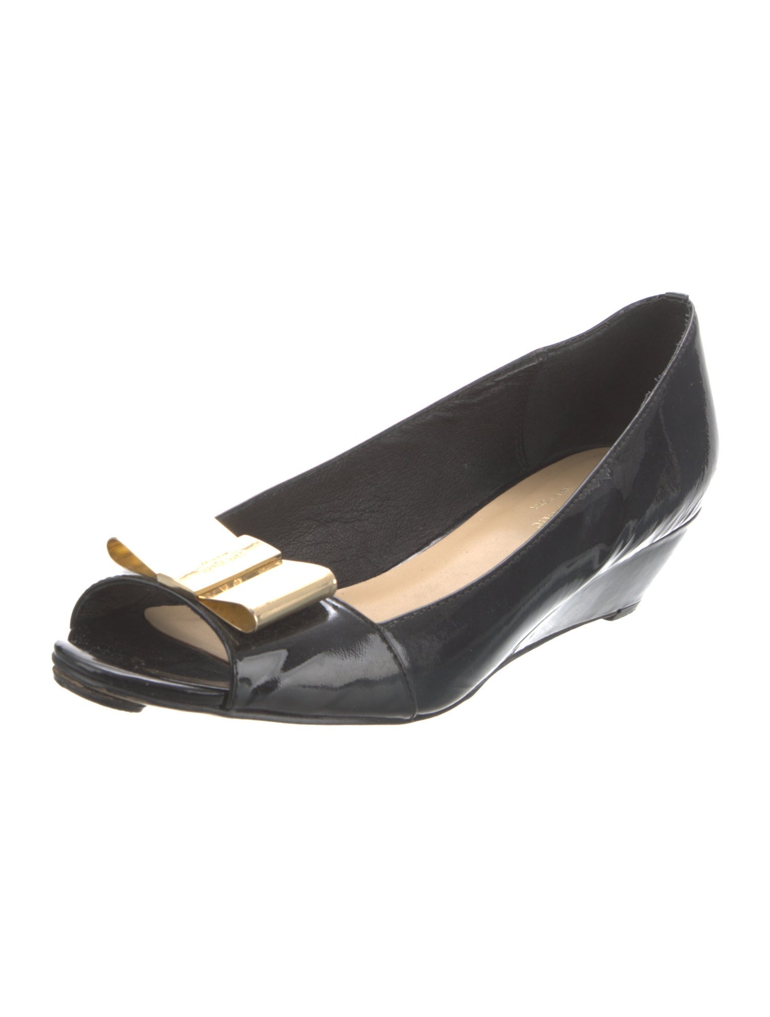 Kate Spade New York Patent Leather Bow Accents Pumps