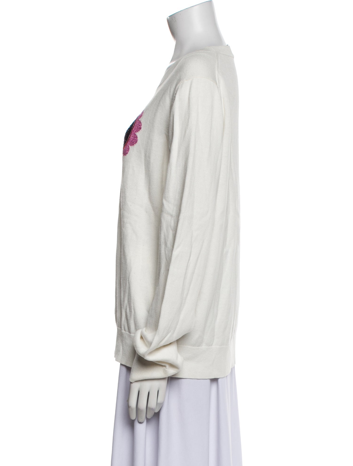 Kate Spade New York Graphic Print Crew Neck Sweater