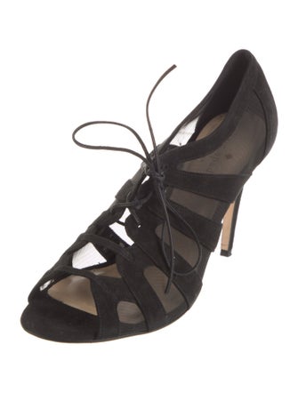 Kate Spade New York Suede Mesh Accents Slingback Sandals