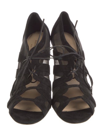 Kate Spade New York Suede Mesh Accents Slingback Sandals