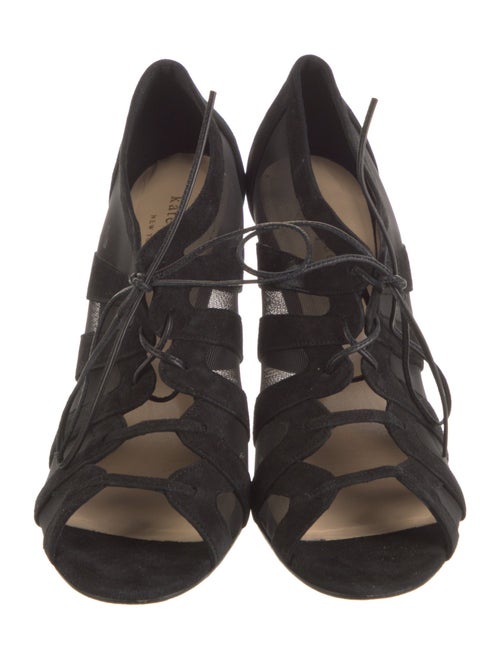 Kate Spade New York Suede Mesh Accents Slingback Sandals