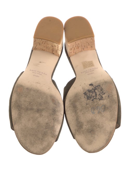 Kate Spade New York Suede Scalloped Accent Slides