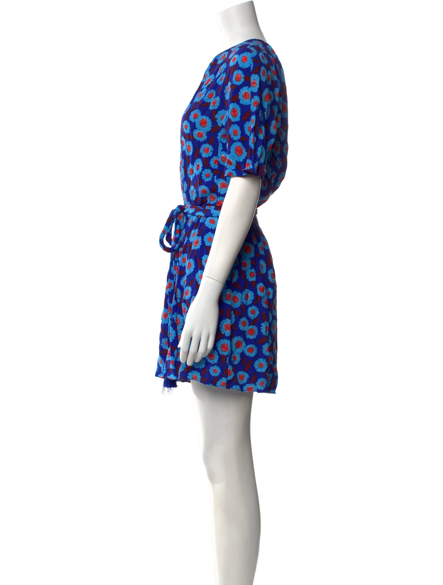 Kate Spade New York Floral Print Crew Neck Romper