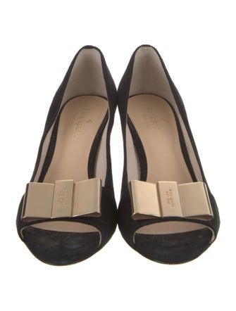 Kate Spade New York Suede Bow Accents Pumps