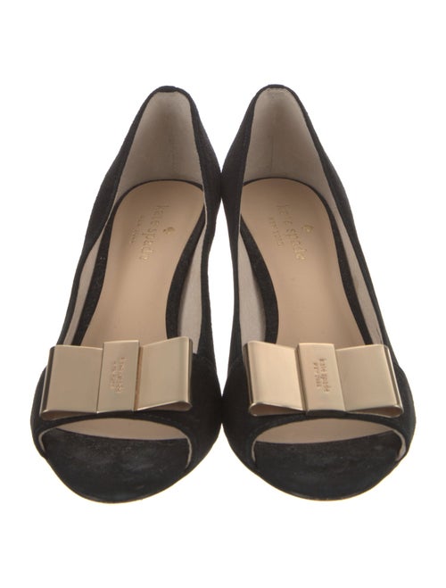 Kate Spade New York Suede Bow Accents Pumps