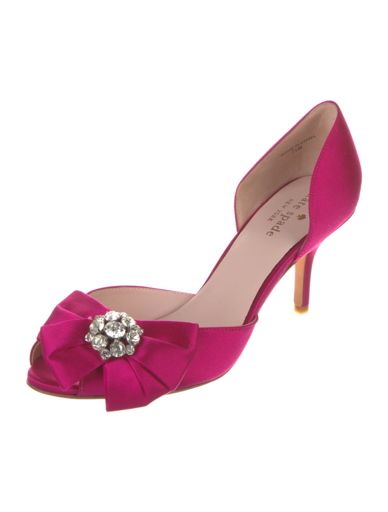Kate Spade New York Satin Bow Accents D'Orsay Pumps