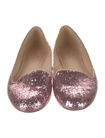 Kate Spade New York Glitter Animal Print Ballet Flats