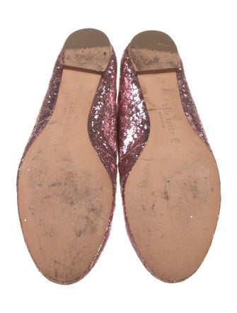 Kate Spade New York Glitter Animal Print Ballet Flats