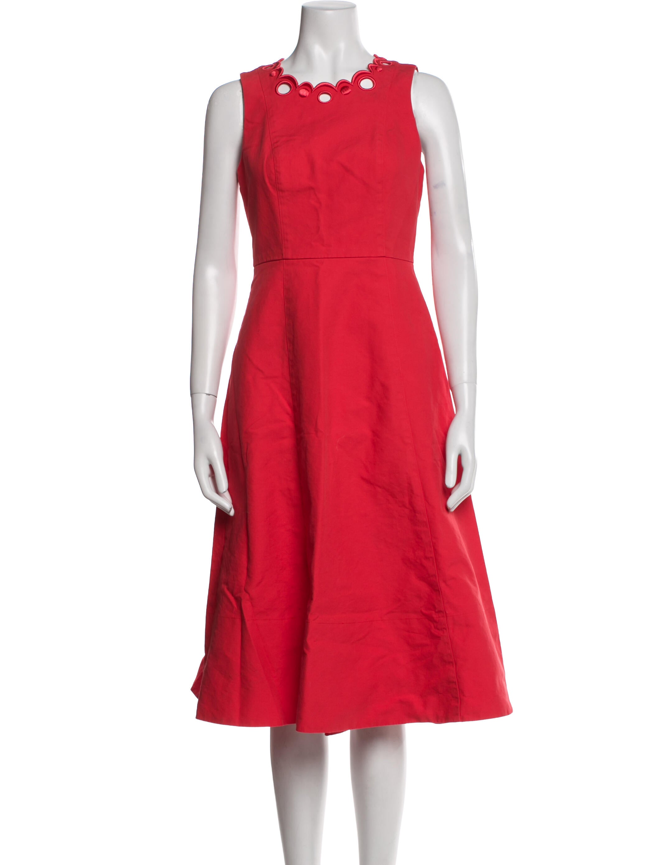 Kate Spade New York Crew Neck Midi Length Dress