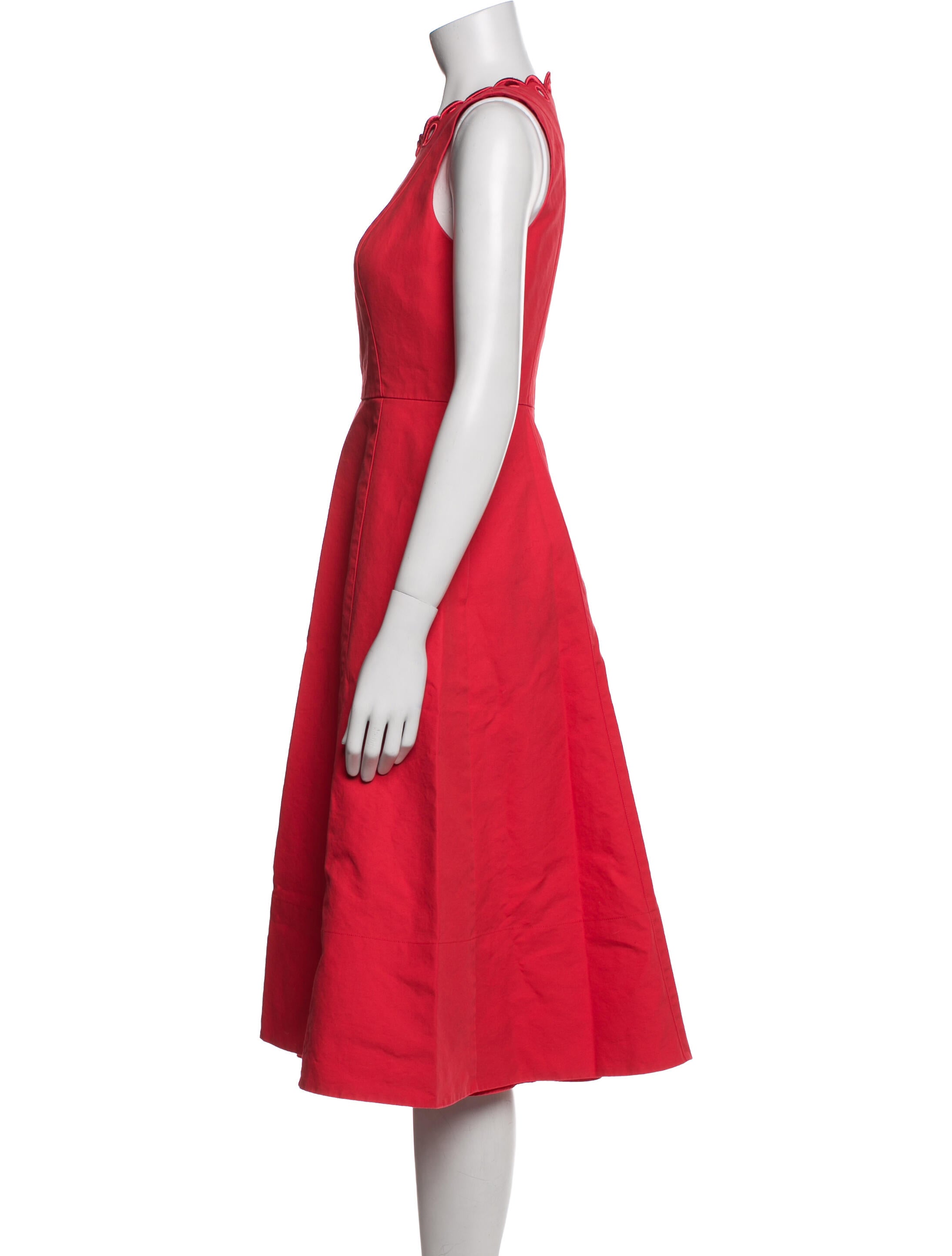 Kate Spade New York Crew Neck Midi Length Dress