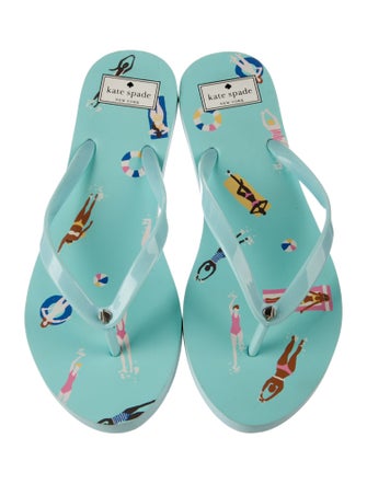 Kate Spade New York Rubber Printed Flip Flops