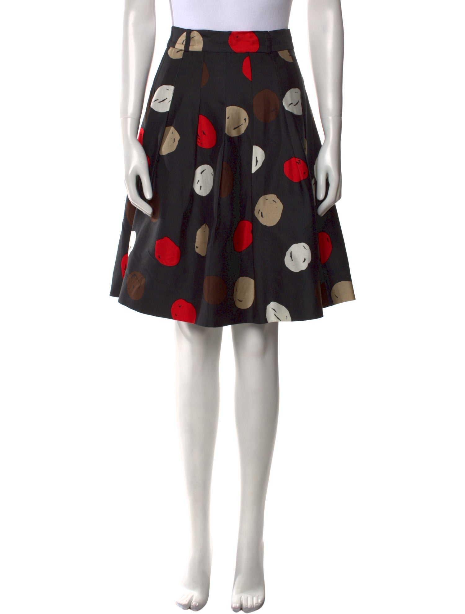 Kate Spade New York Polka Dot Print Knee-Length Skirt