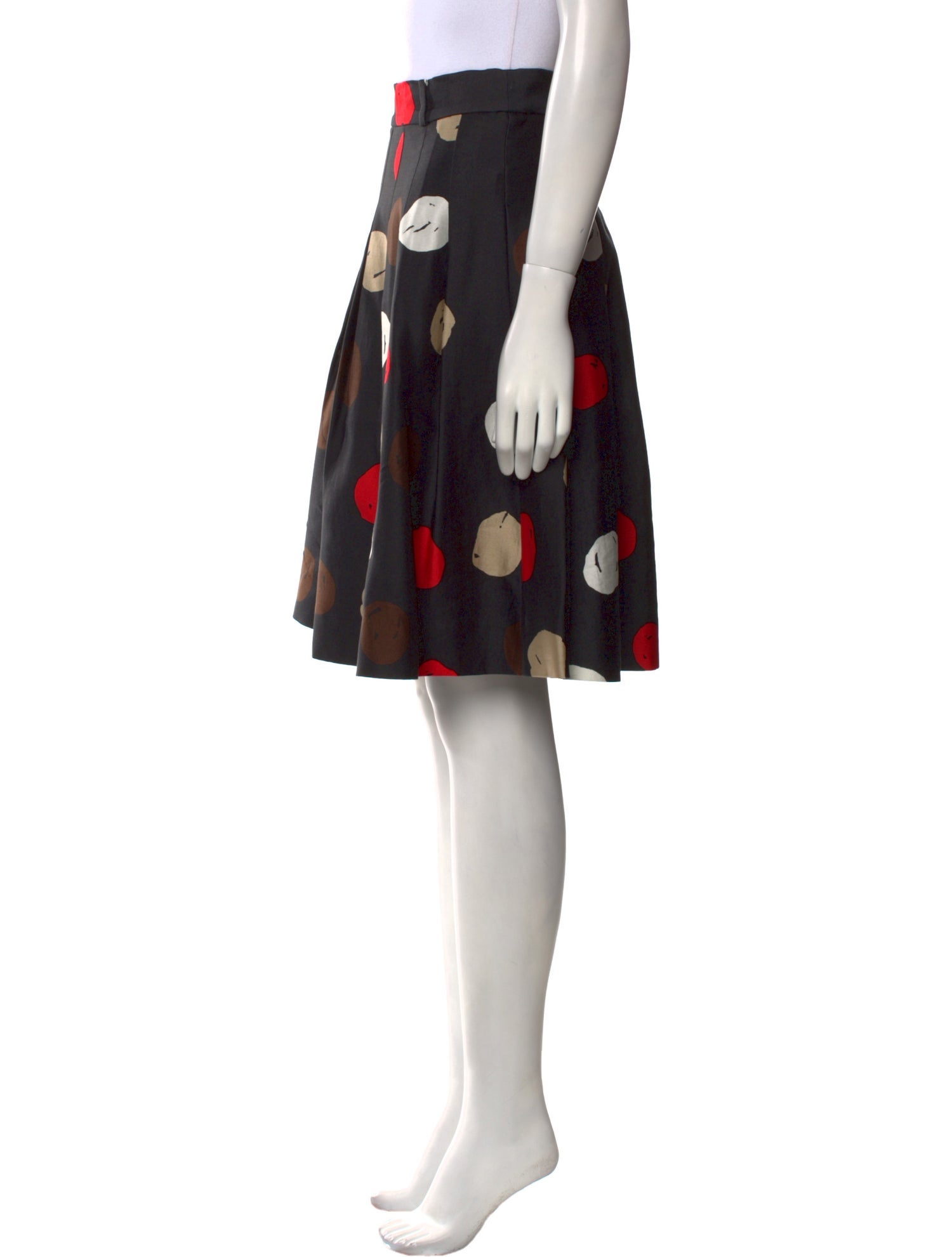 Kate Spade New York Polka Dot Print Knee-Length Skirt
