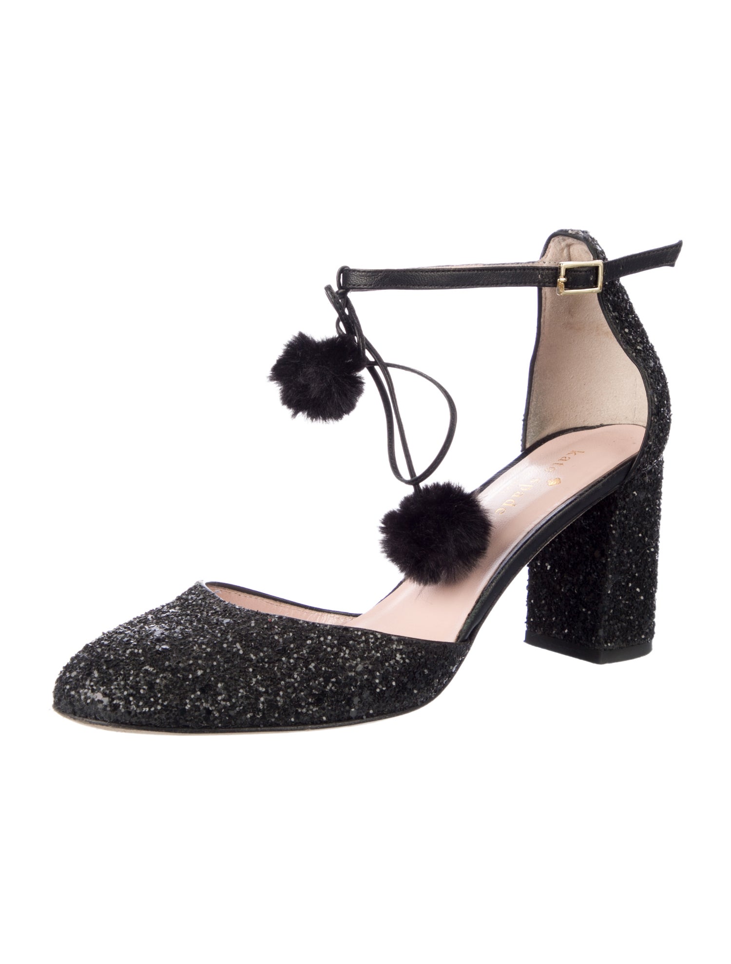 Kate Spade New York Glitter Glitter Accents T-Strap Pumps