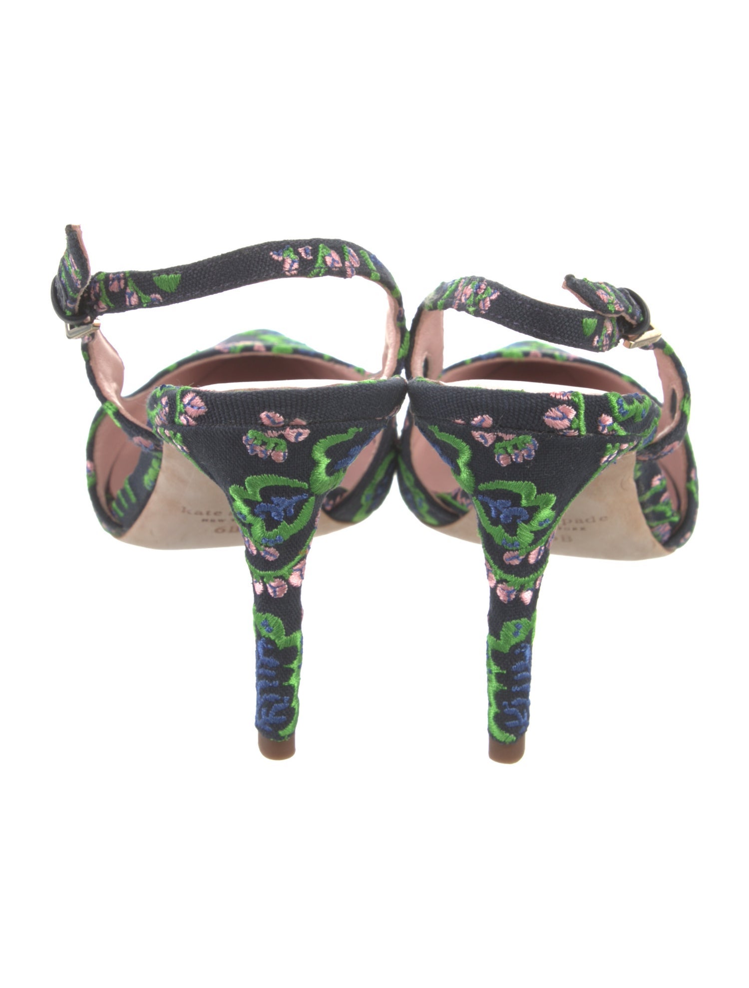 Kate Spade New York Canvas Floral Print Slingback Pumps