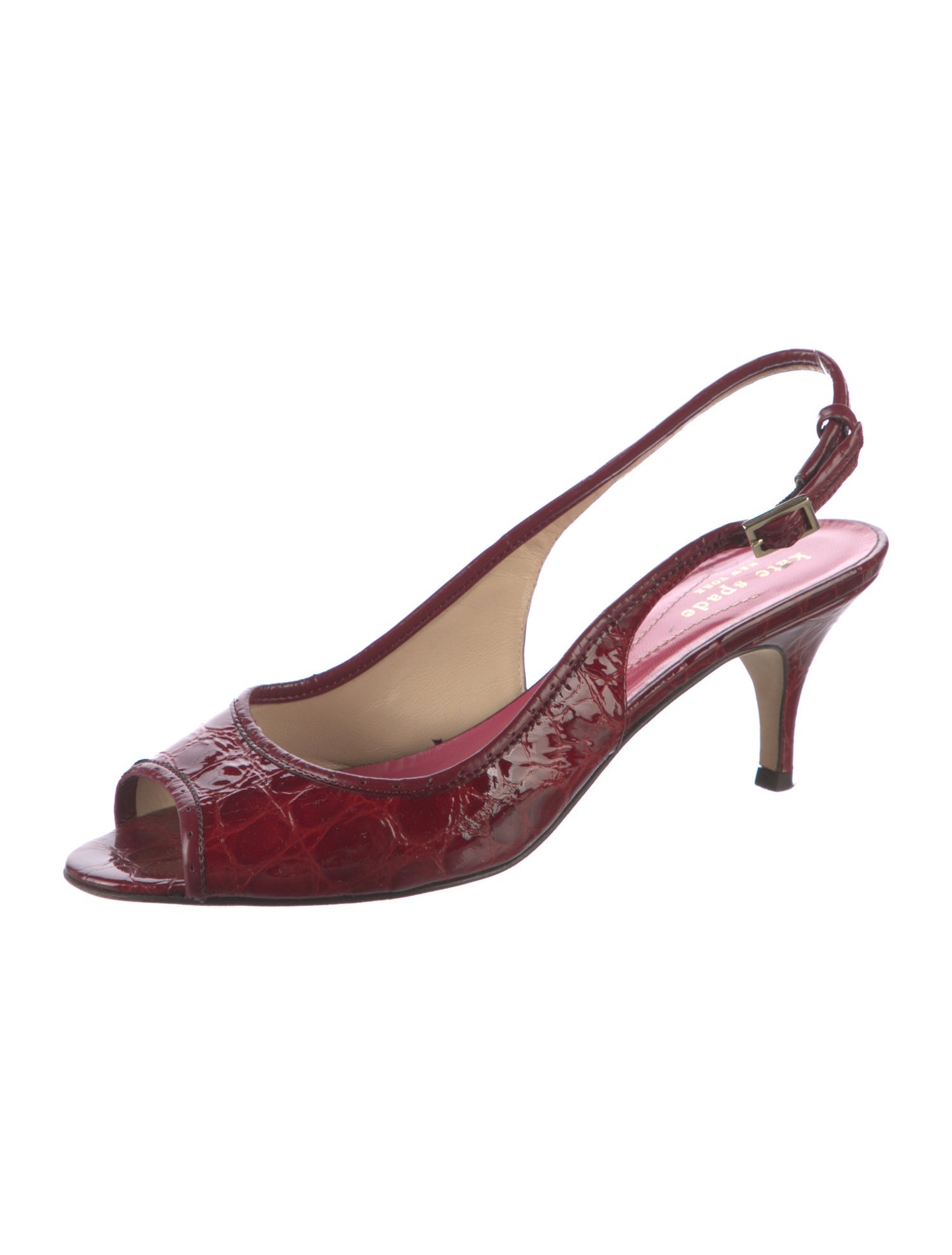 Kate Spade New York Patent Leather Slingback Sandals