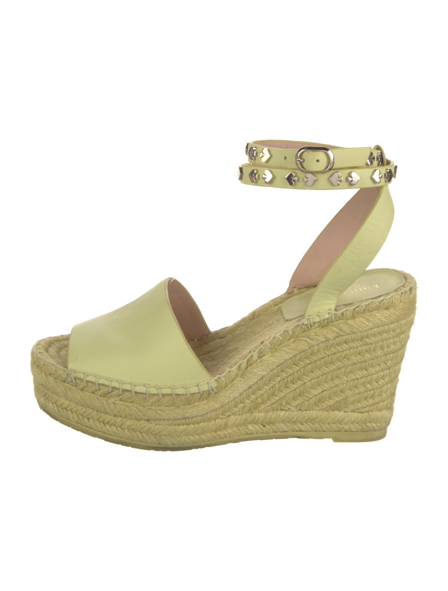 Kate Spade New York Leather Studded Accents Espadrilles