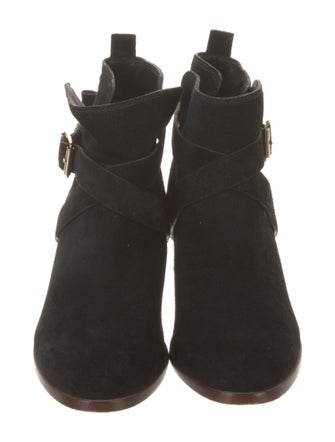 Kate Spade New York Suede Leather Trim Embellishment Boots