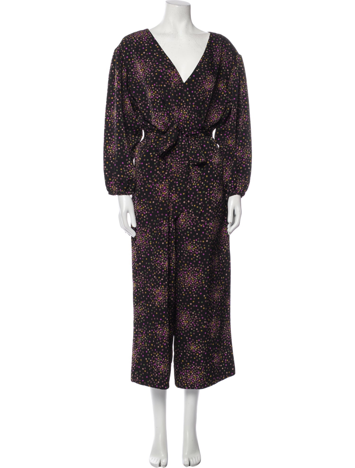 Kate Spade New York Printed V-Neck Jumpsuit