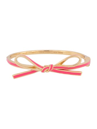 Kate Spade New York Enamel Bow Hinged Bracelet
