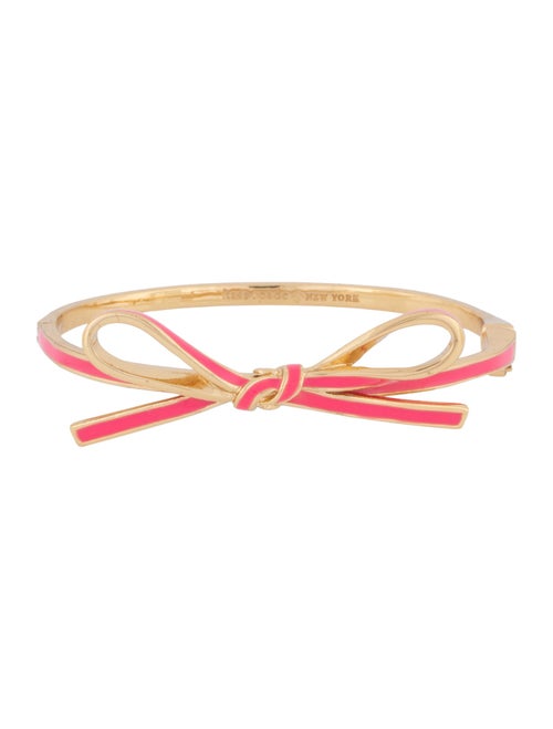 Kate Spade New York Enamel Bow Hinged Bracelet