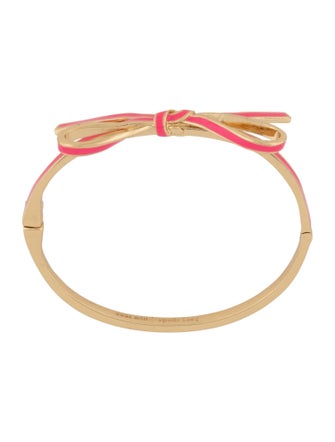 Kate Spade New York Enamel Bow Hinged Bracelet