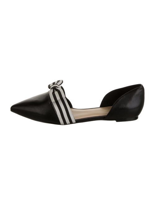 Kate Spade New York Leather Striped D'Orsay Flats