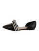 Kate Spade New York Leather Striped D'Orsay Flats