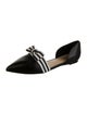 Kate Spade New York Leather Striped D'Orsay Flats