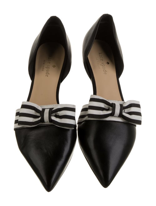 Kate Spade New York Leather Striped D'Orsay Flats