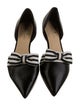 Kate Spade New York Leather Striped D'Orsay Flats