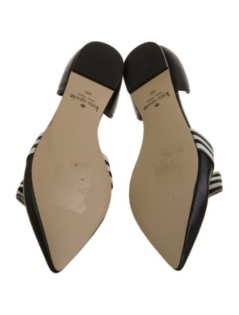 Kate Spade New York Leather Striped D'Orsay Flats