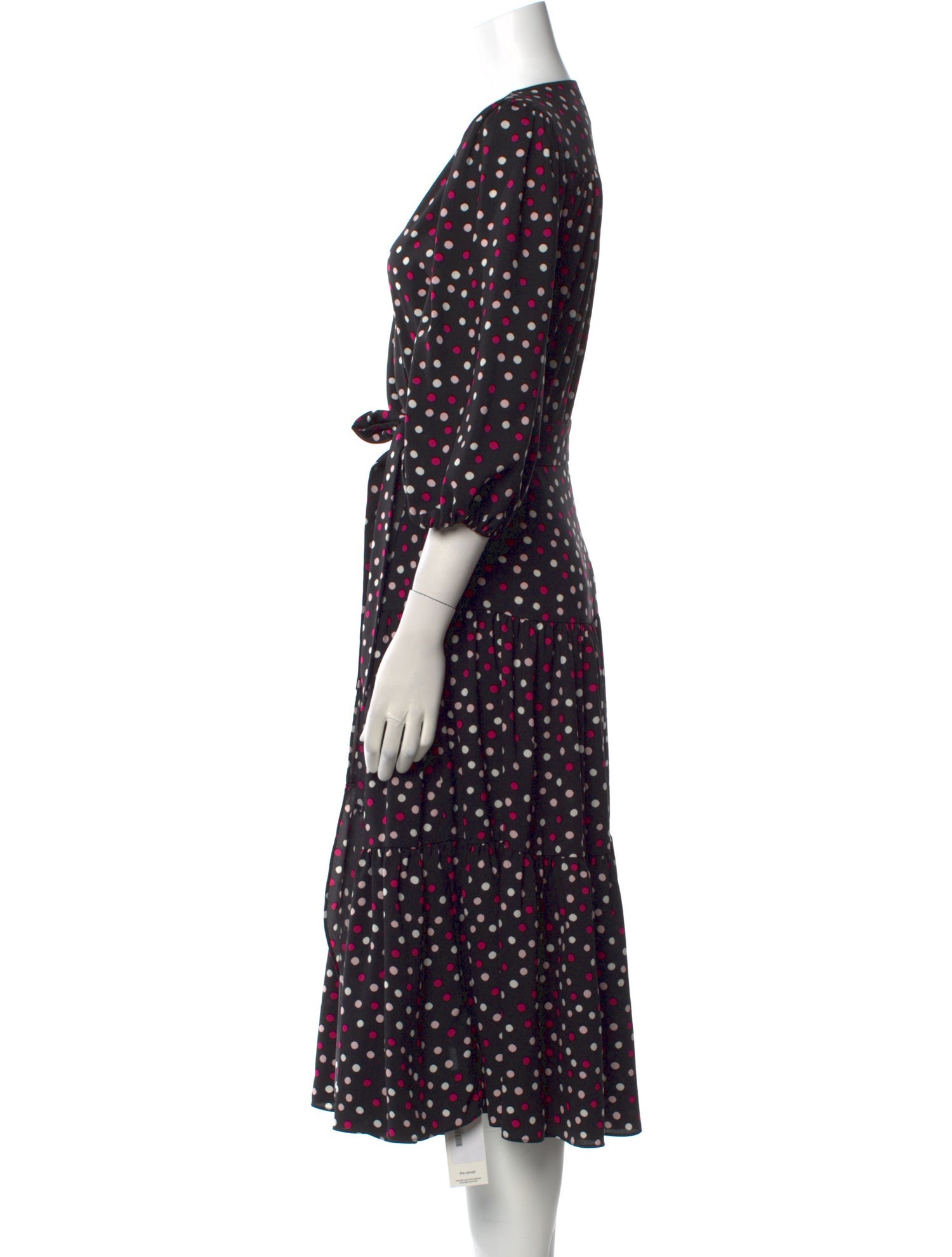 Kate Spade New York Polka Dot Print Midi Length Dress