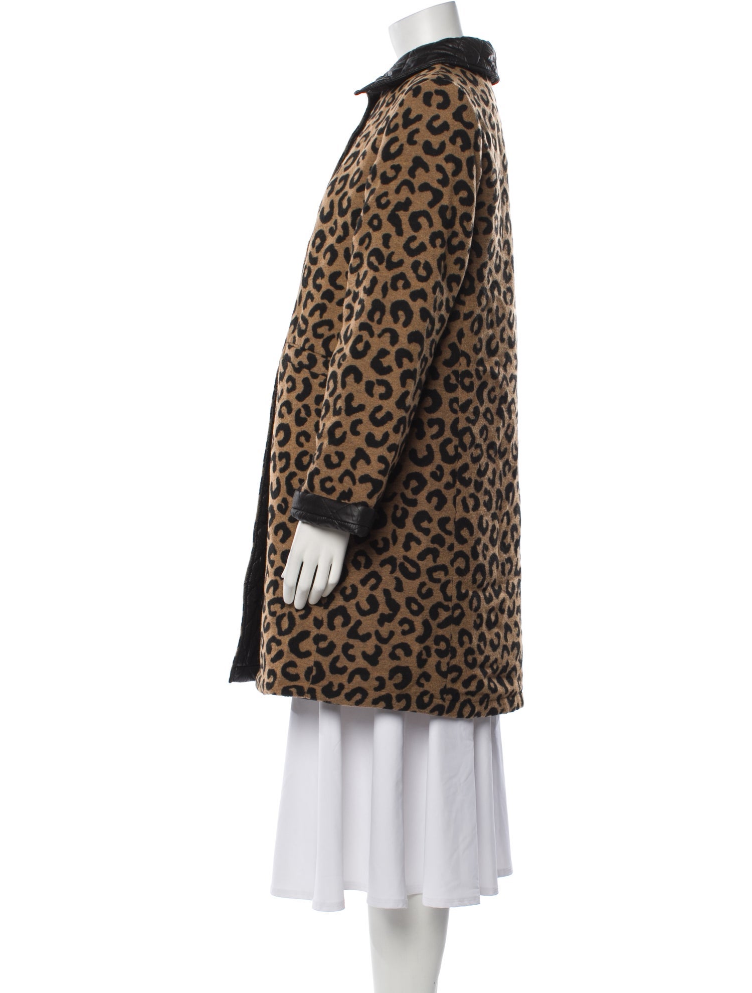 Kate Spade New York Animal Print Faux Fur Coat