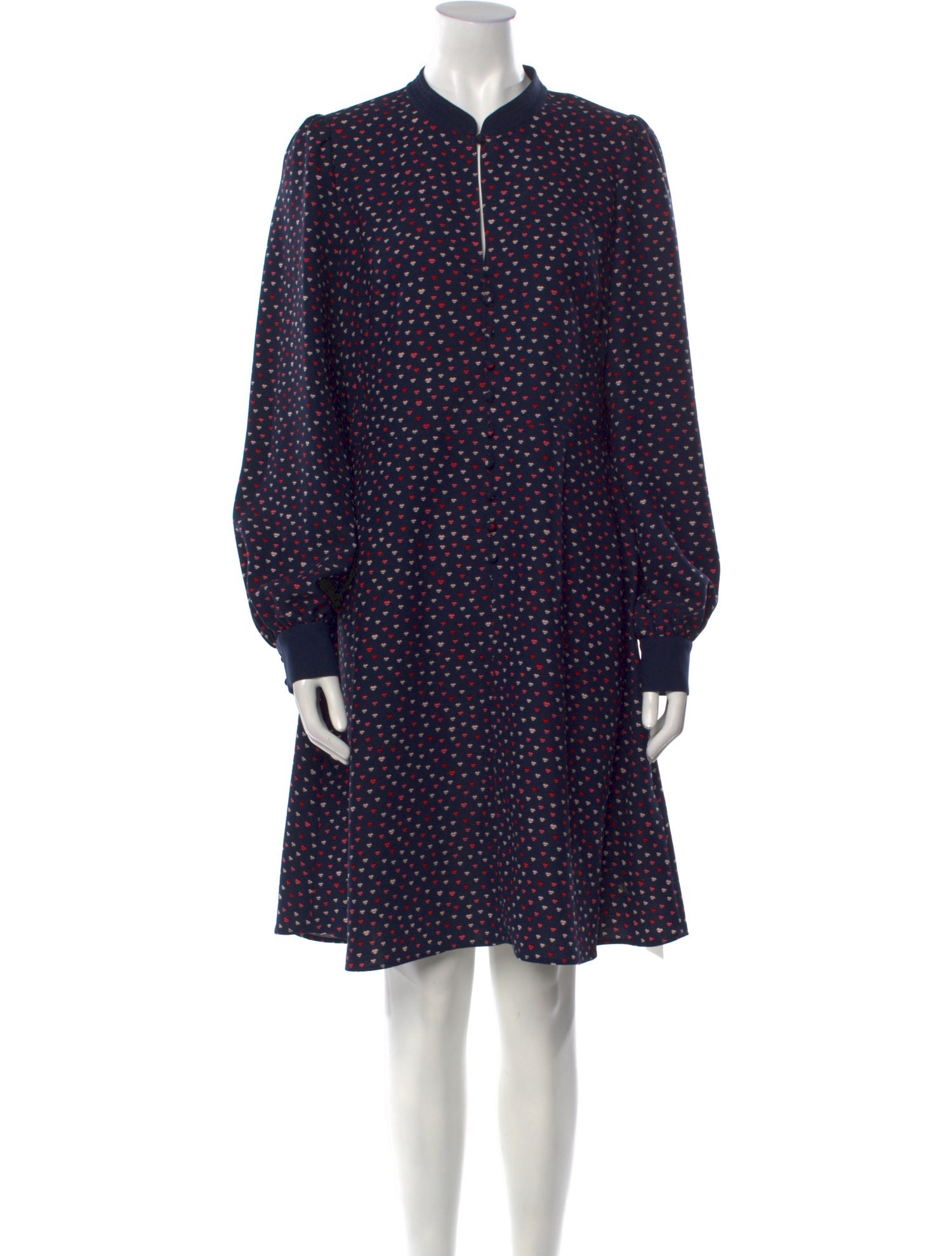 Kate Spade New York Polka Dot Print Knee-Length Dress