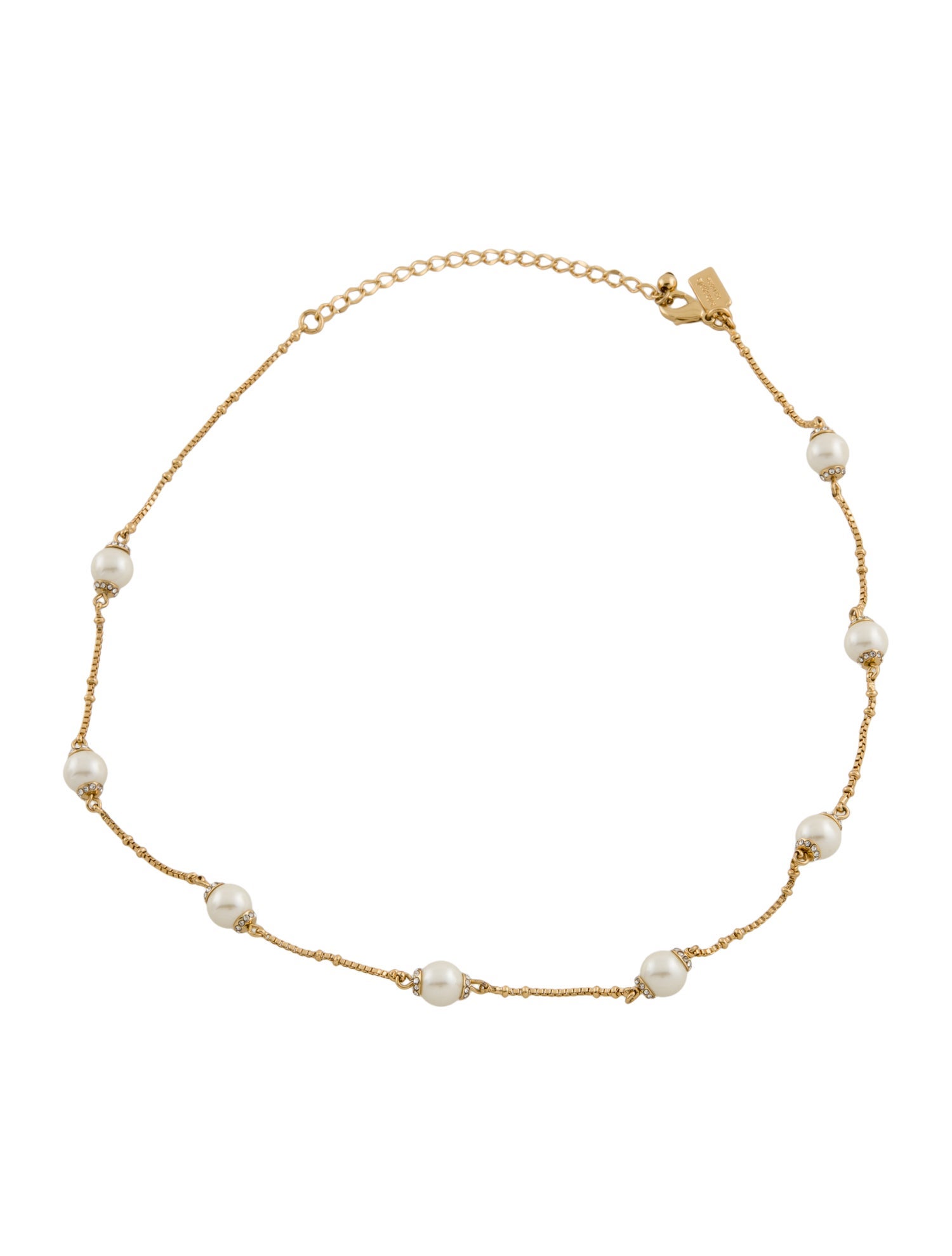 Kate Spade New York "Pearls of Wisdom" Station Collar Necklace