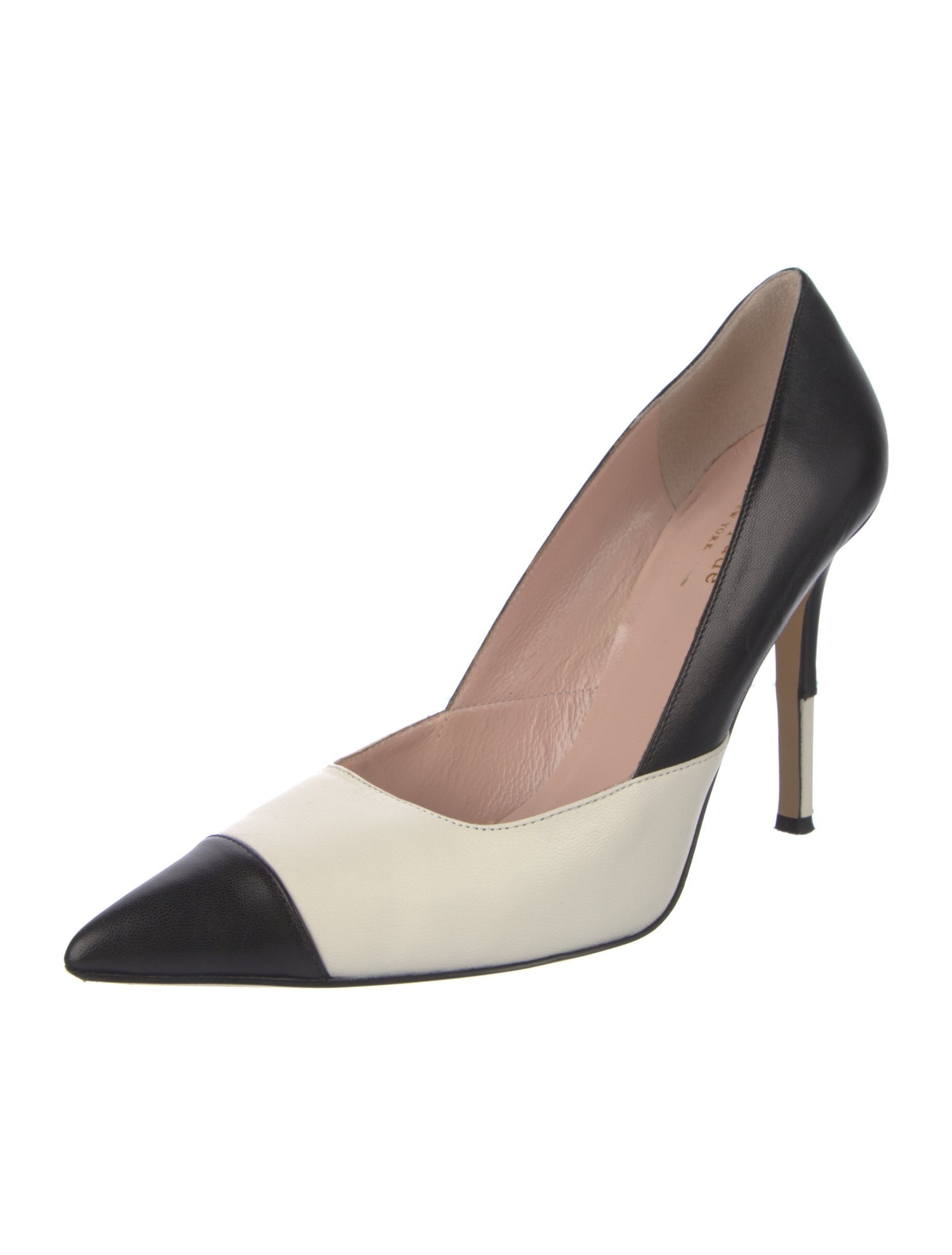 Kate Spade New York Leather Colorblock Pattern Pumps