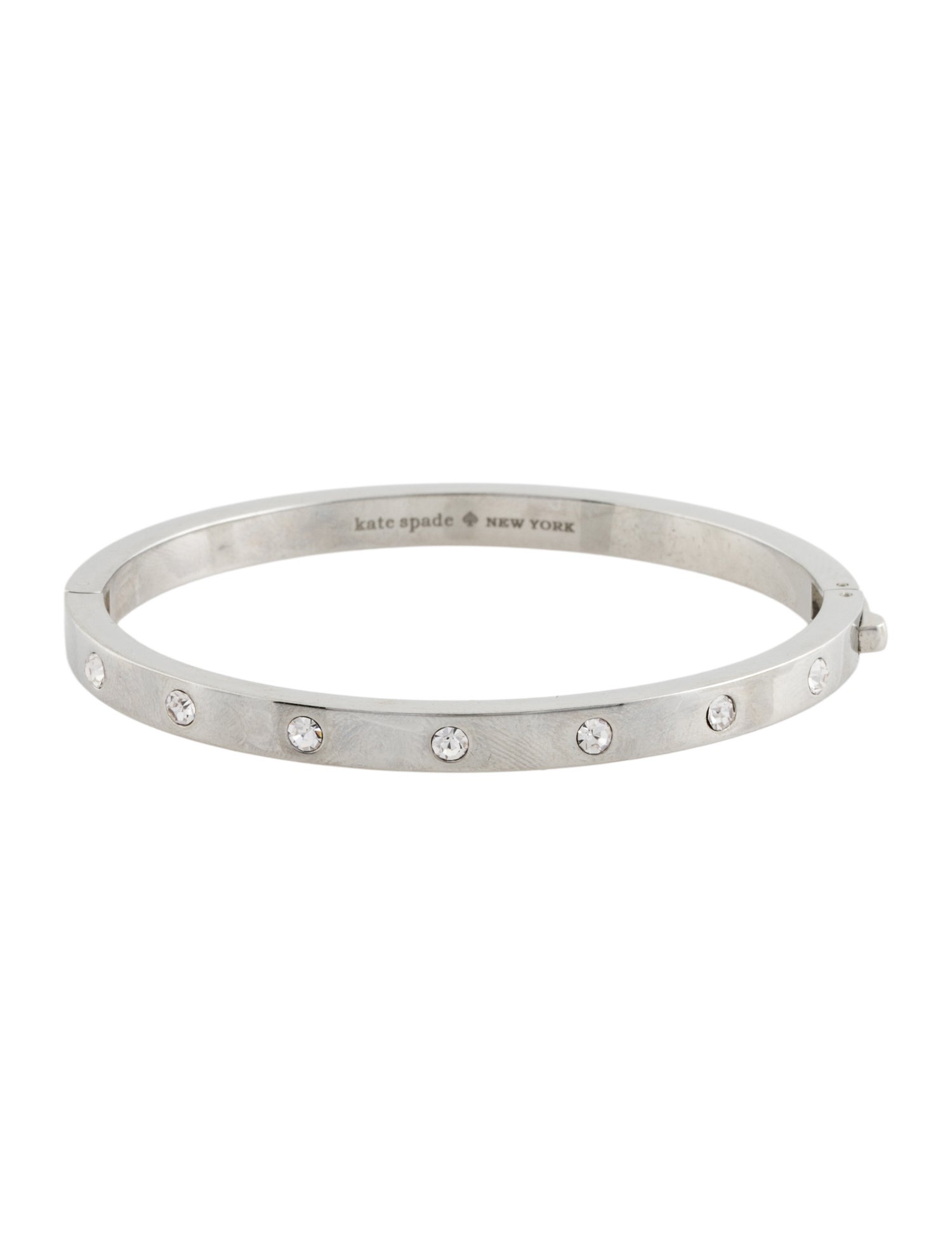Kate Spade New York Crystal Hinged Bangle Bracelet